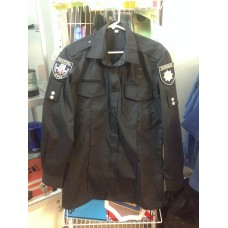 Рубашка Полиции форменная черная длинный рукав
